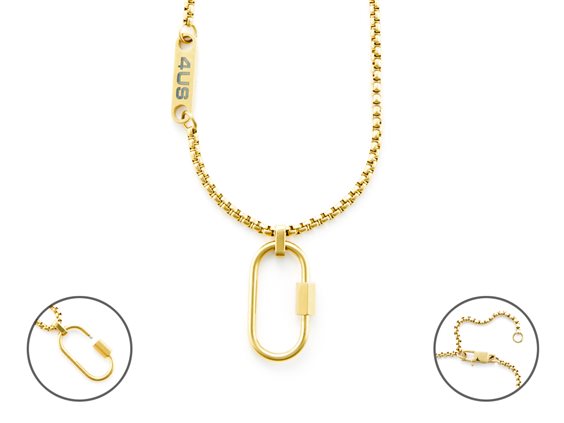 Collana 4US: Cesare Paciotti Uomo Primavera Estate 23 in Acciaio 4UCL5943 - 4UCL5943